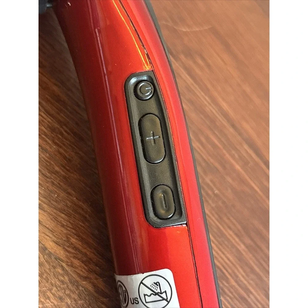 Esplee Hot & Straight Brush Red Metallic Hair Straightener 30386FEP Digital Heat